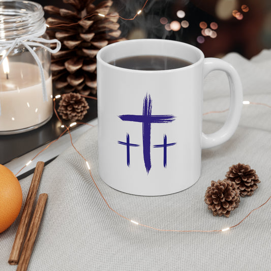 Our Southern Sass Collection - Three Crosses - Ceramic Mug 11oz