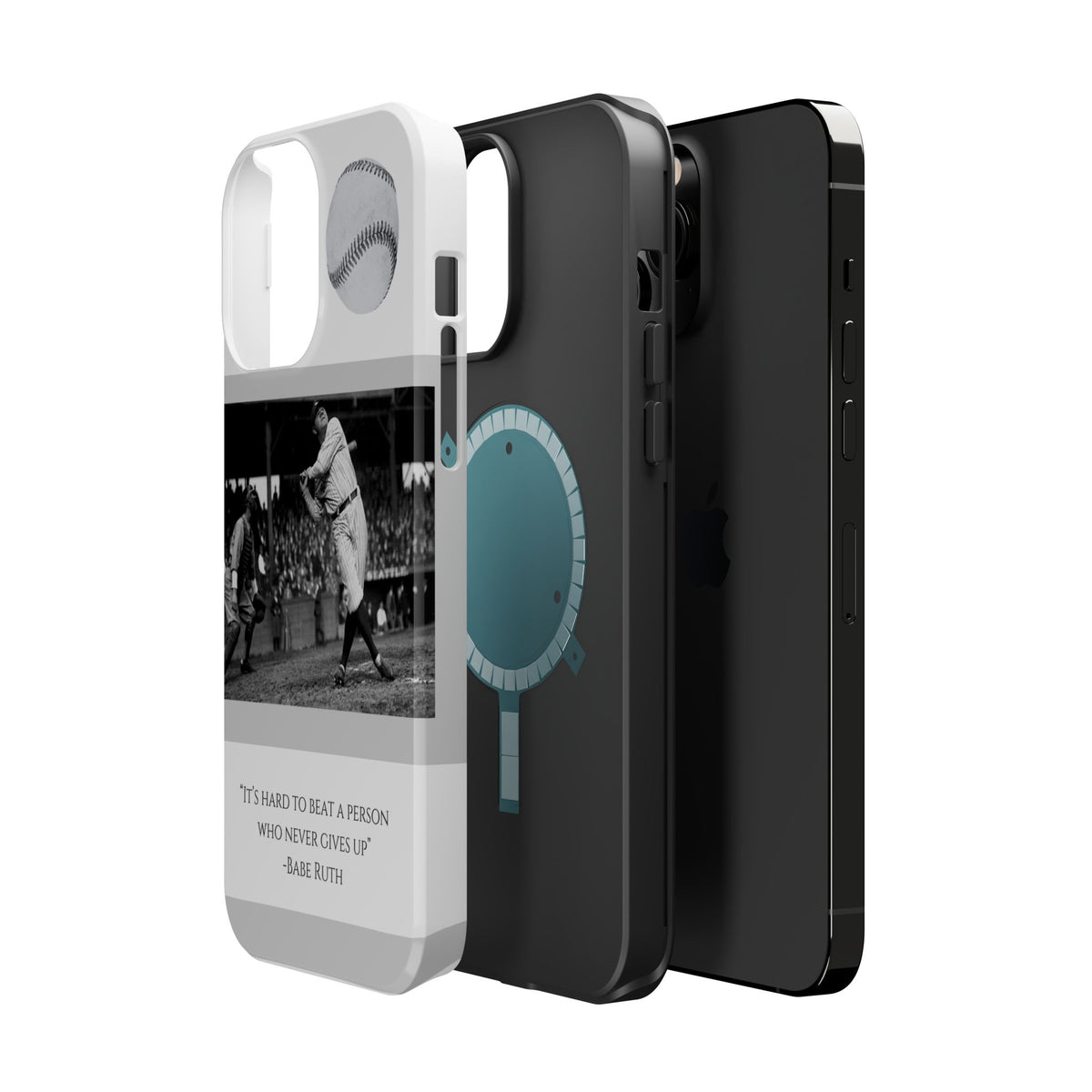 Babe Ruth Baseball Quote Phone Case — Magnetic Impact-Resistant Cover