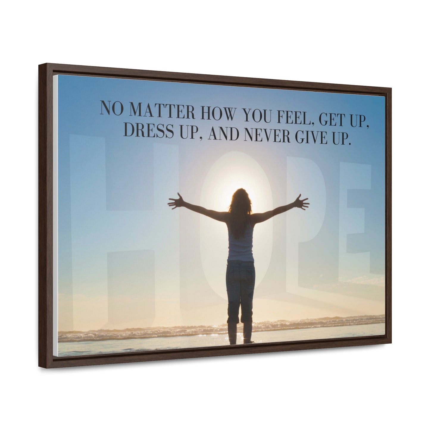 Our Southern Sass Collection - Never Give Up - Gallery Canvas Wraps, Horizontal Frame