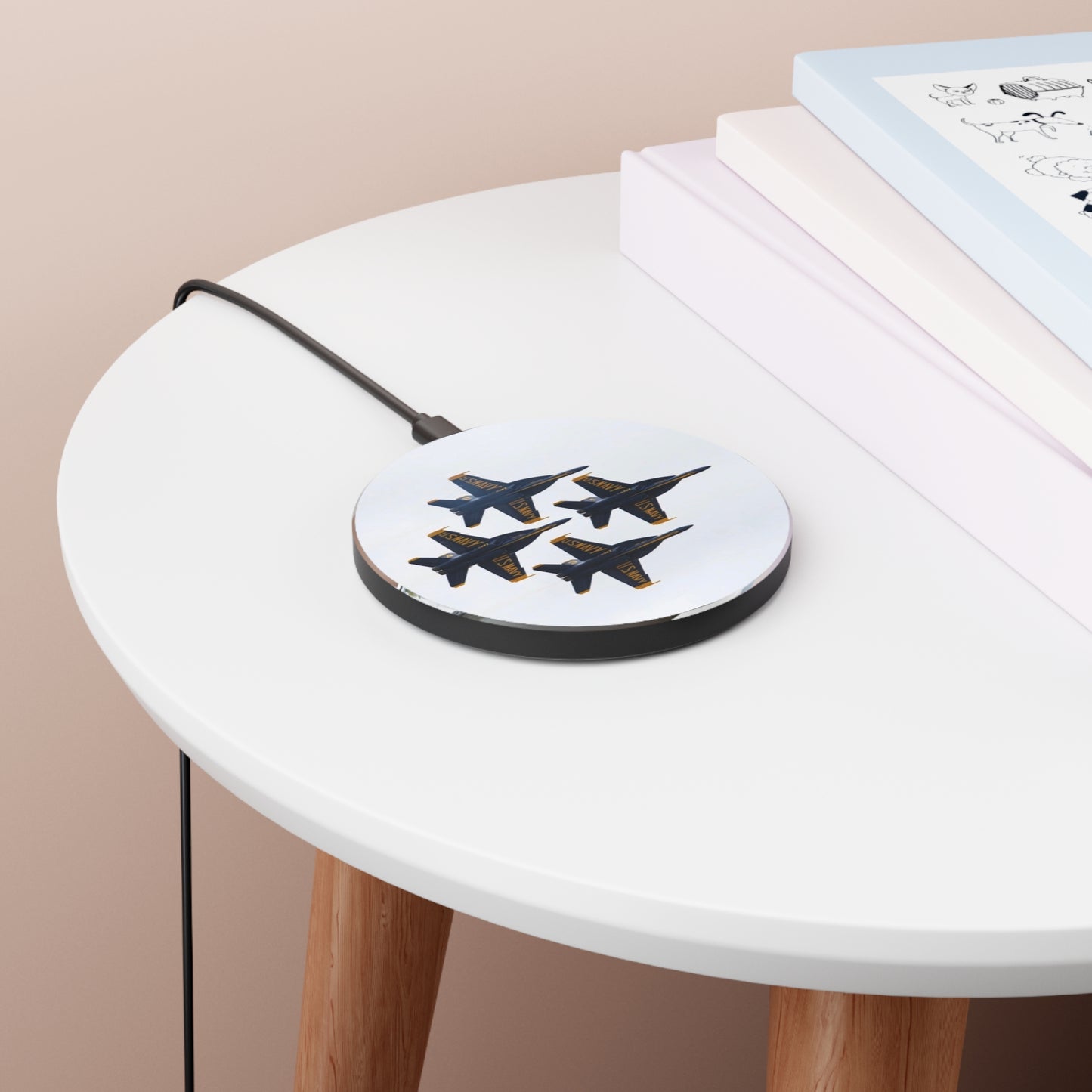 Blue Angels Formation Wireless Charger — Navy Jet Aviation Qi Charging Pad