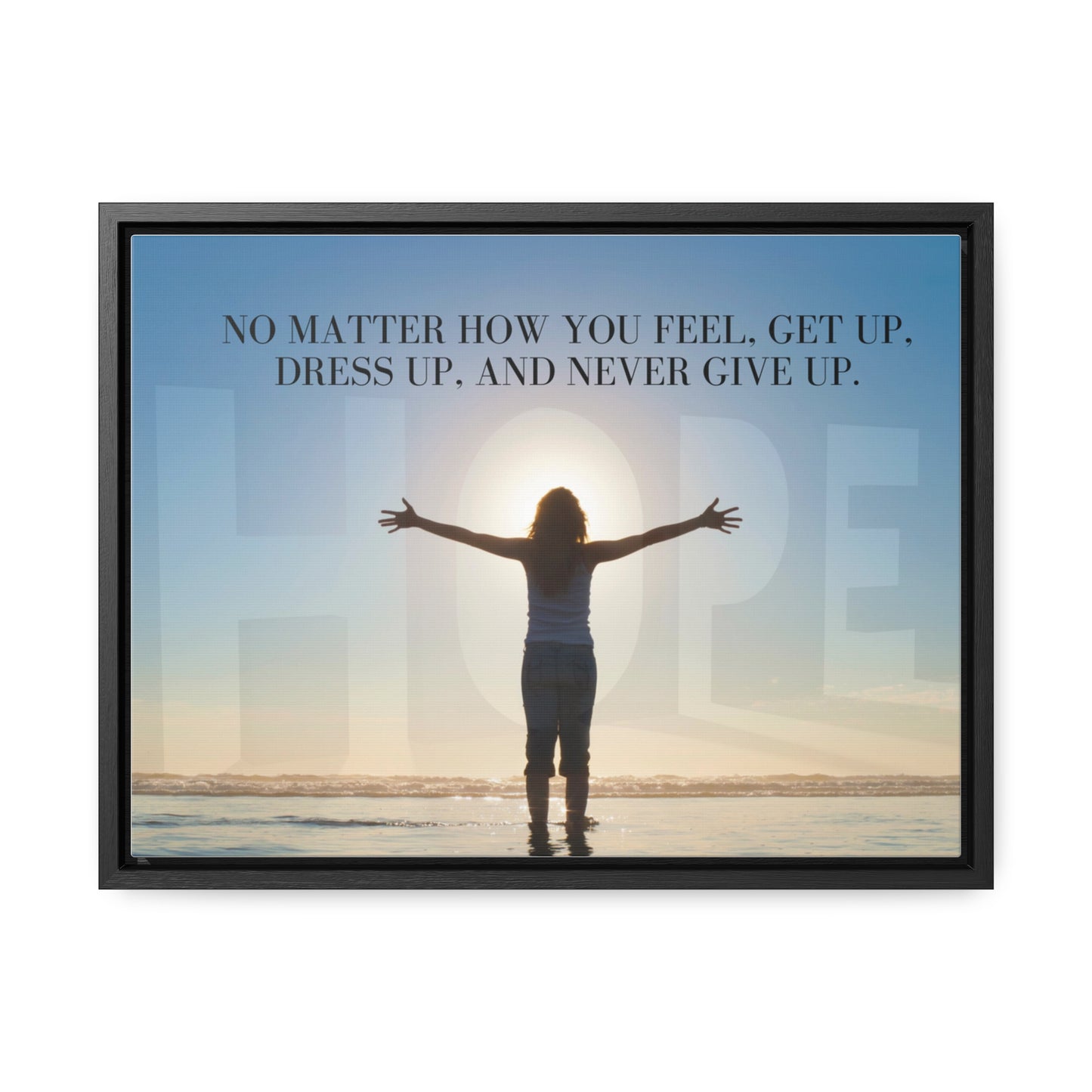 Our Southern Sass Collection - Never Give Up - Gallery Canvas Wraps, Horizontal Frame