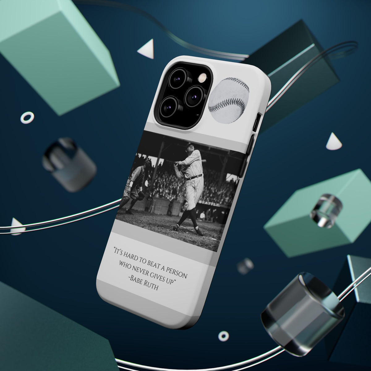 Babe Ruth Baseball Quote Phone Case — Magnetic Impact-Resistant Cover