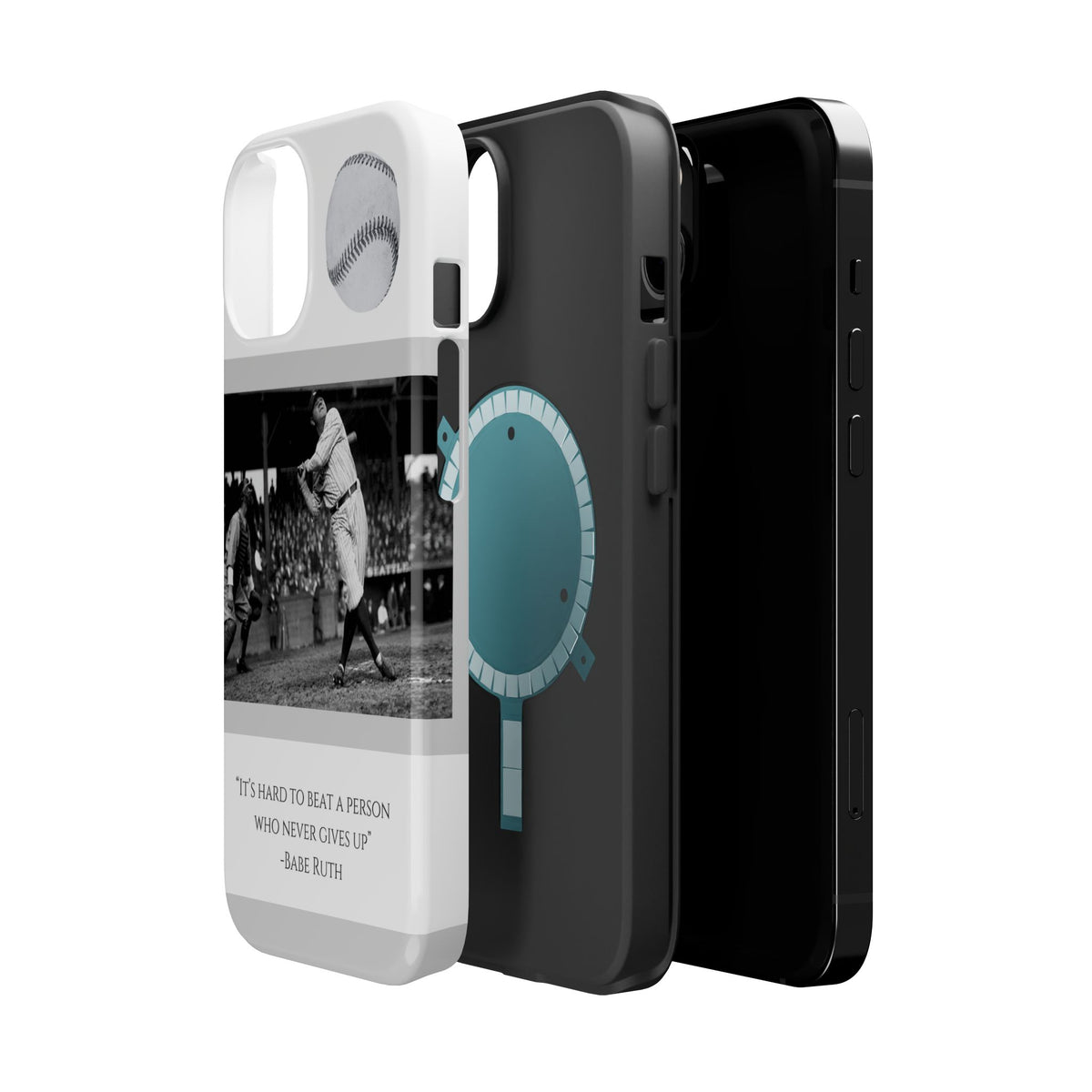 Babe Ruth Baseball Quote Phone Case — Magnetic Impact-Resistant Cover