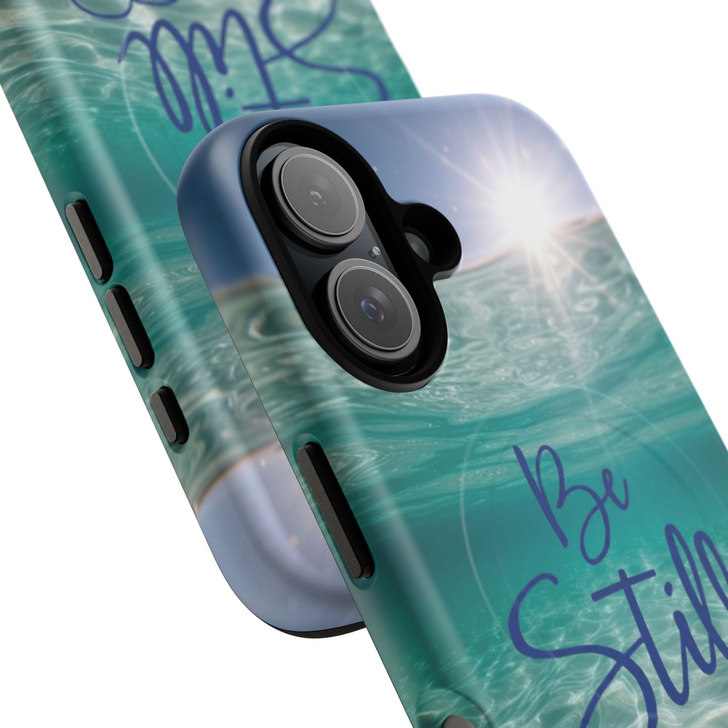 iPhone Tough Magnetic Case — "God Guides and Strengthens You" Angel Feathers Design