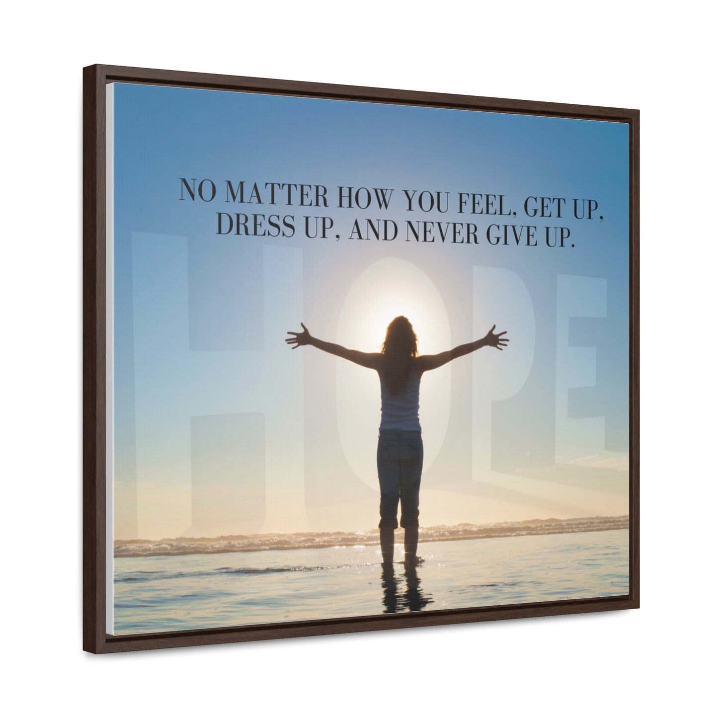 Our Southern Sass Collection - Never Give Up - Gallery Canvas Wraps, Horizontal Frame