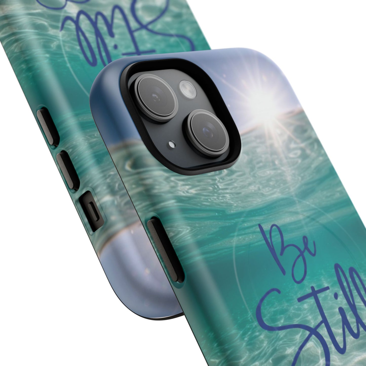 iPhone Tough Magnetic Case — "God Guides and Strengthens You" Angel Feathers Design