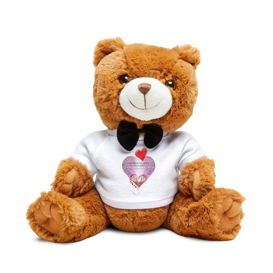 An Angel Feathers Original - "Love" Teddy Bear with T-Shirt