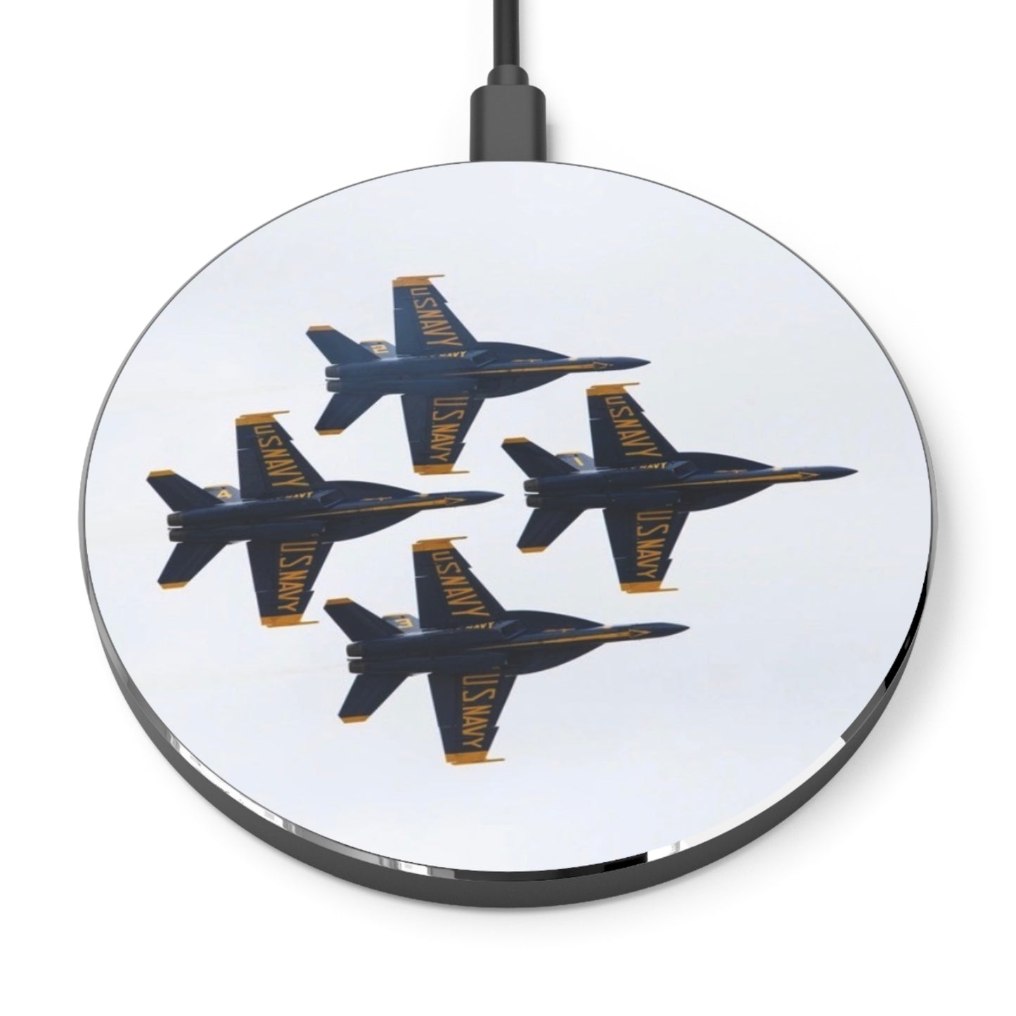 Blue Angels Formation Wireless Charger — Navy Jet Aviation Qi Charging Pad