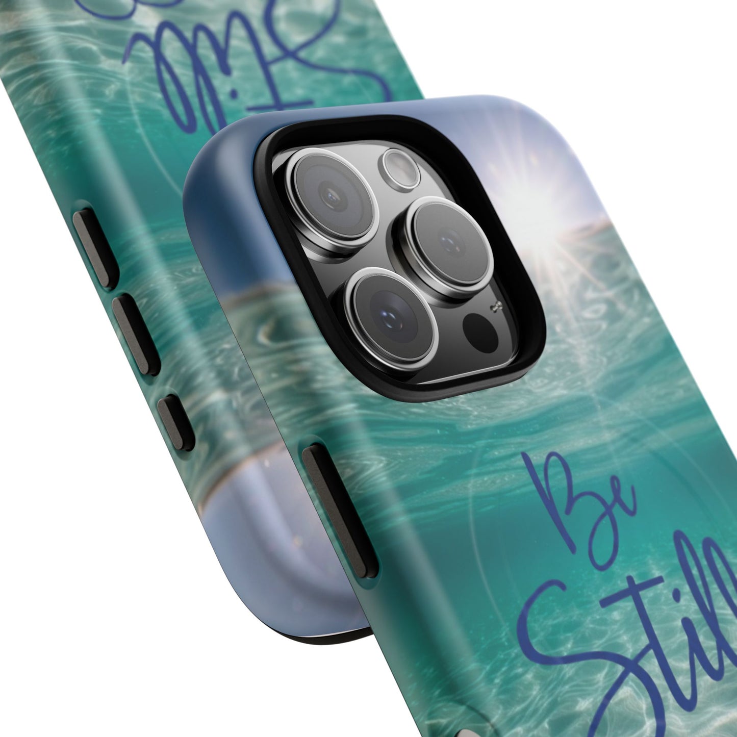 iPhone Tough Magnetic Case — "God Guides and Strengthens You" Angel Feathers Design