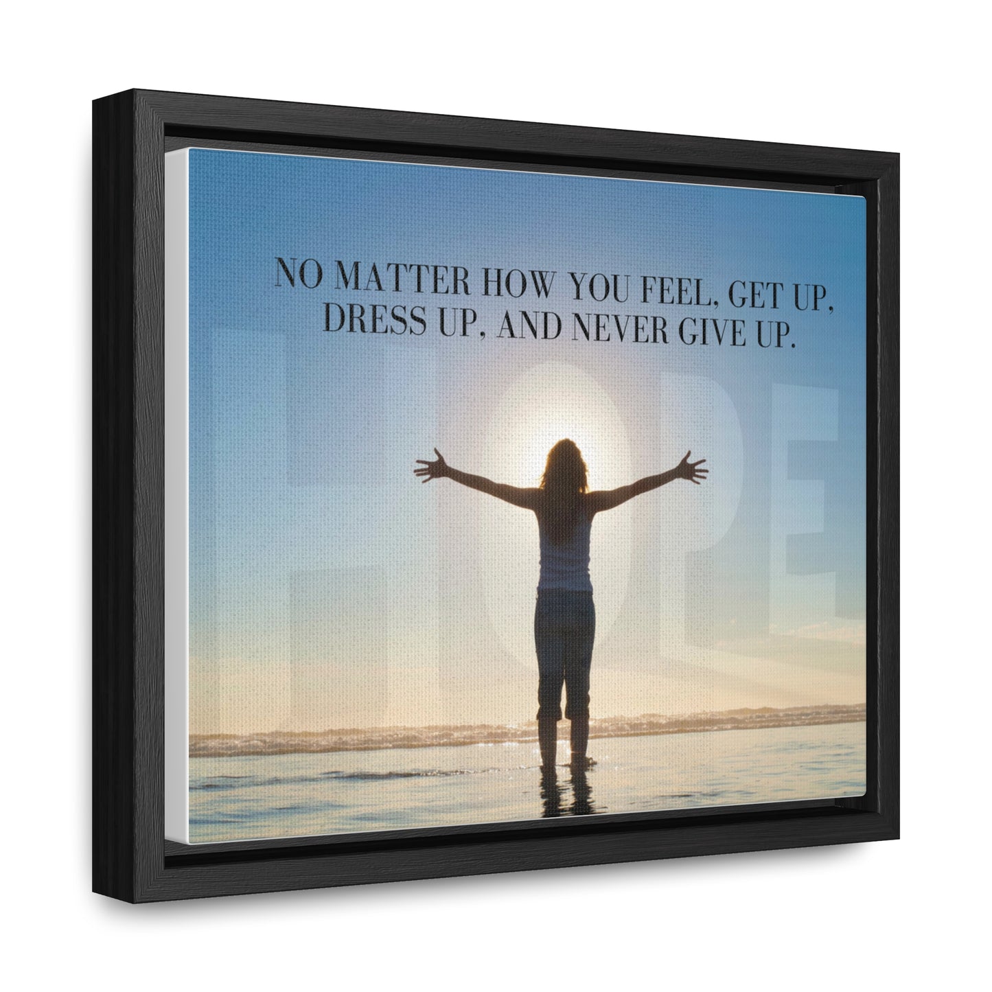 Our Southern Sass Collection - Never Give Up - Gallery Canvas Wraps, Horizontal Frame