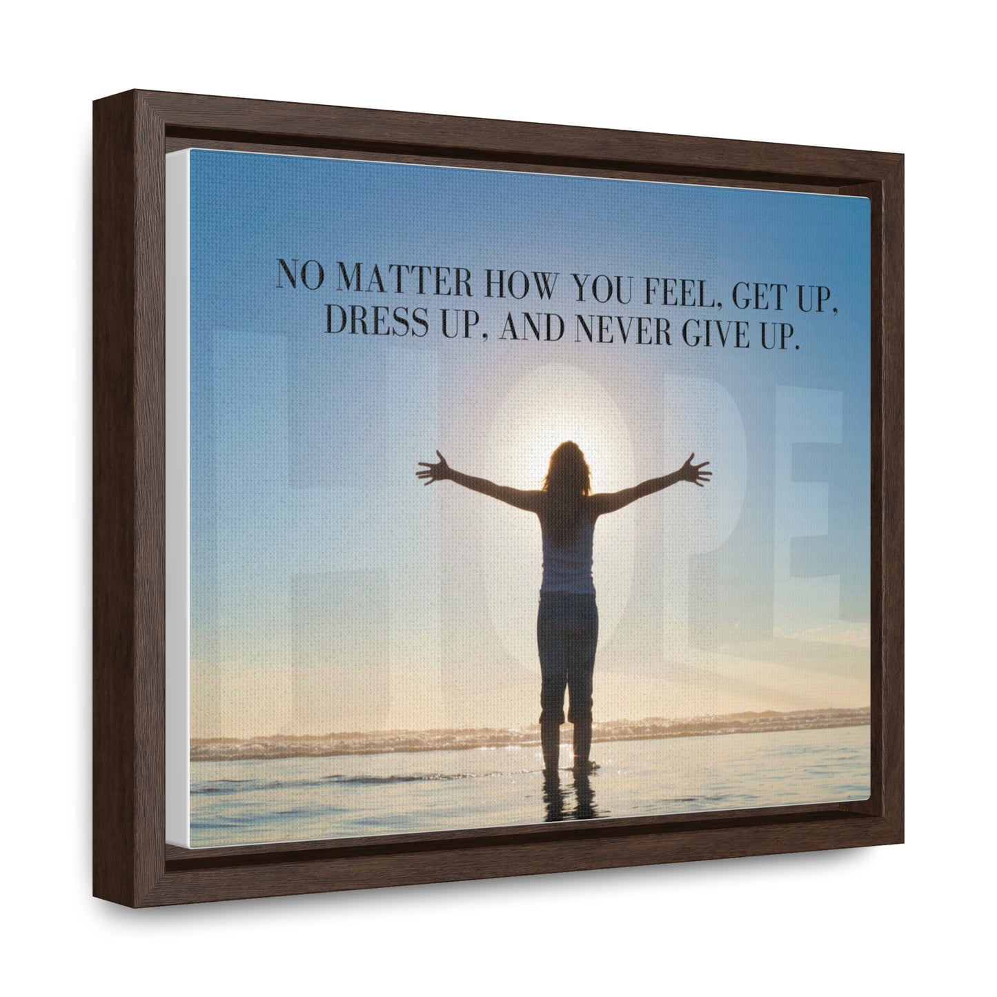 Our Southern Sass Collection - Never Give Up - Gallery Canvas Wraps, Horizontal Frame