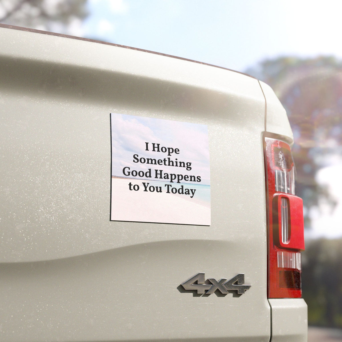 I Hope Something Good Happens to You Today Car Magnet | Inspirational Quote Vehicle Magnet | Positive Affirmation Bumper Magnet | Weatherproof Kindness Gift