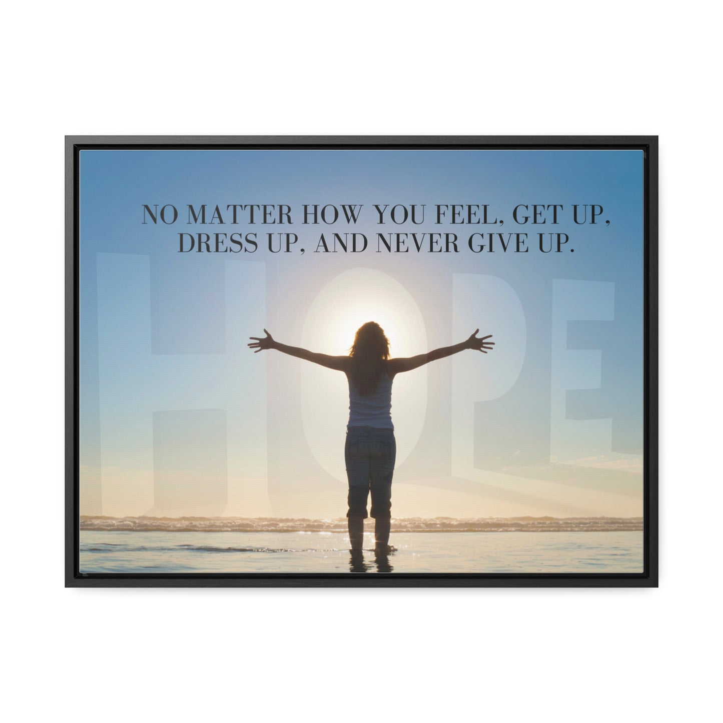 Our Southern Sass Collection - Never Give Up - Gallery Canvas Wraps, Horizontal Frame