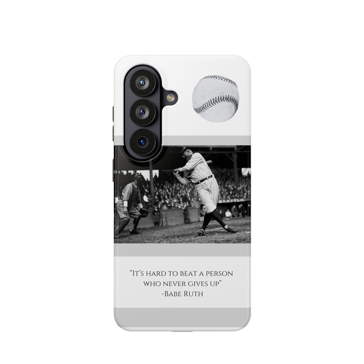 Babe Ruth Baseball Quote Phone Case — Magnetic Impact-Resistant Cover