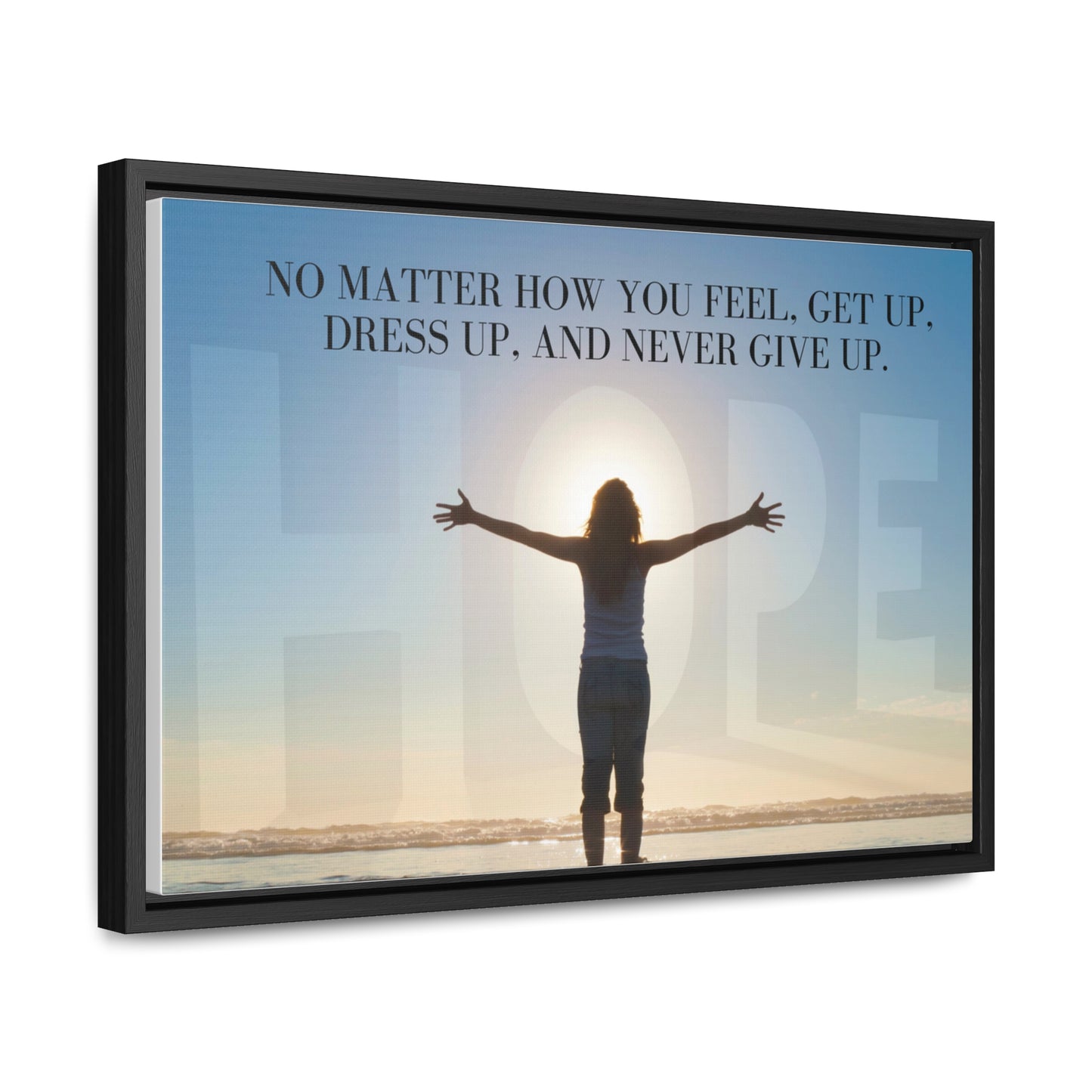 Our Southern Sass Collection - Never Give Up - Gallery Canvas Wraps, Horizontal Frame