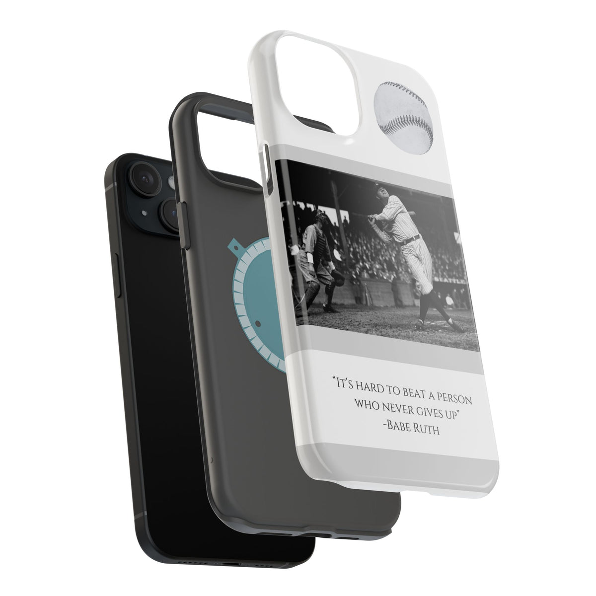 Babe Ruth Baseball Quote Phone Case — Magnetic Impact-Resistant Cover