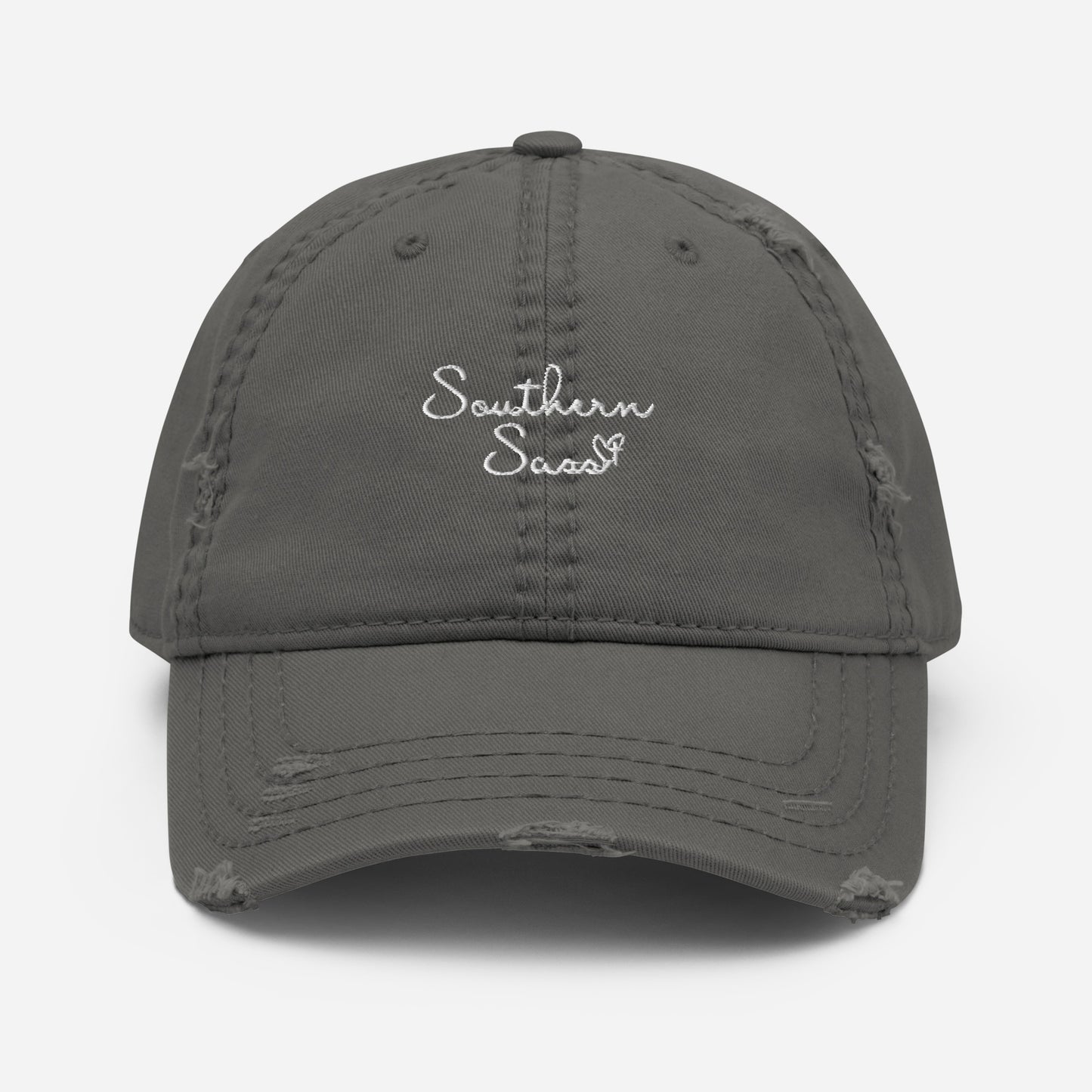 Our Southern Sass Collection © - Embroidered Distressed Mom Hat