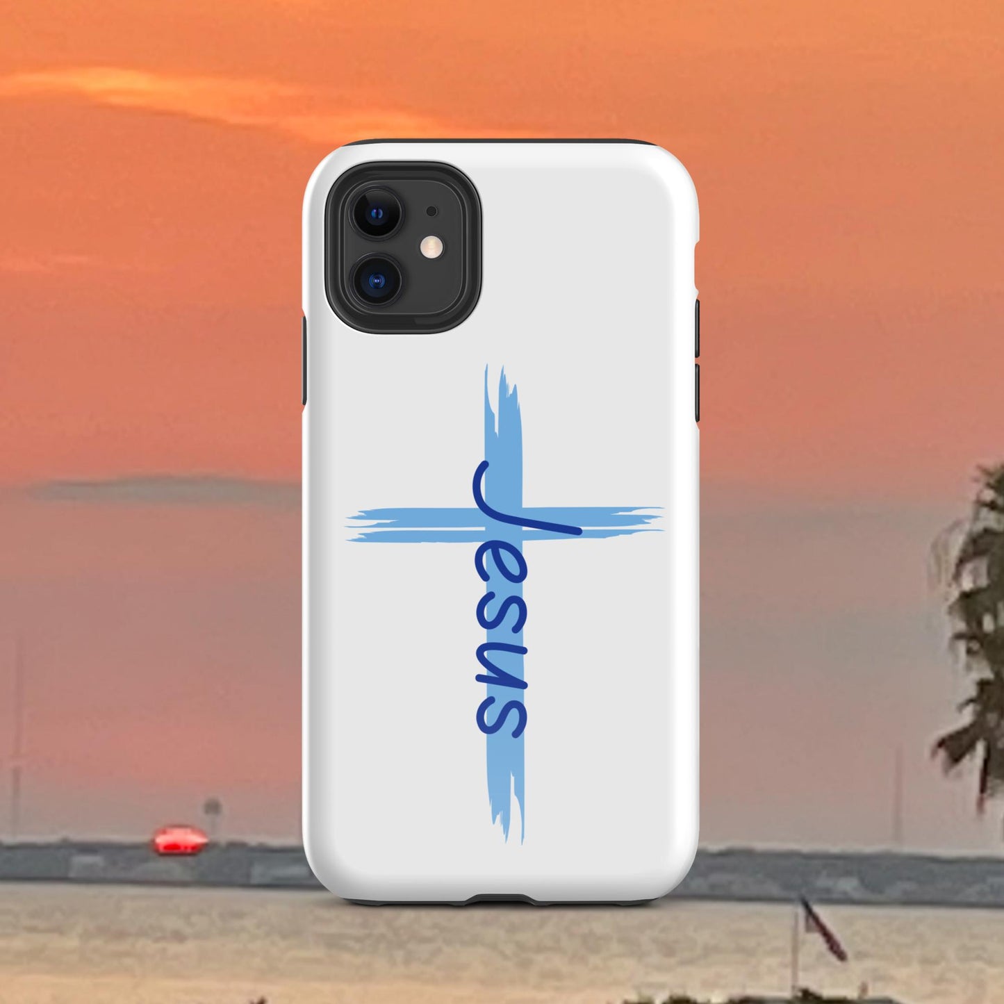 An Angel Feathers Original design - "JESUS" Tough Case for iPhone®