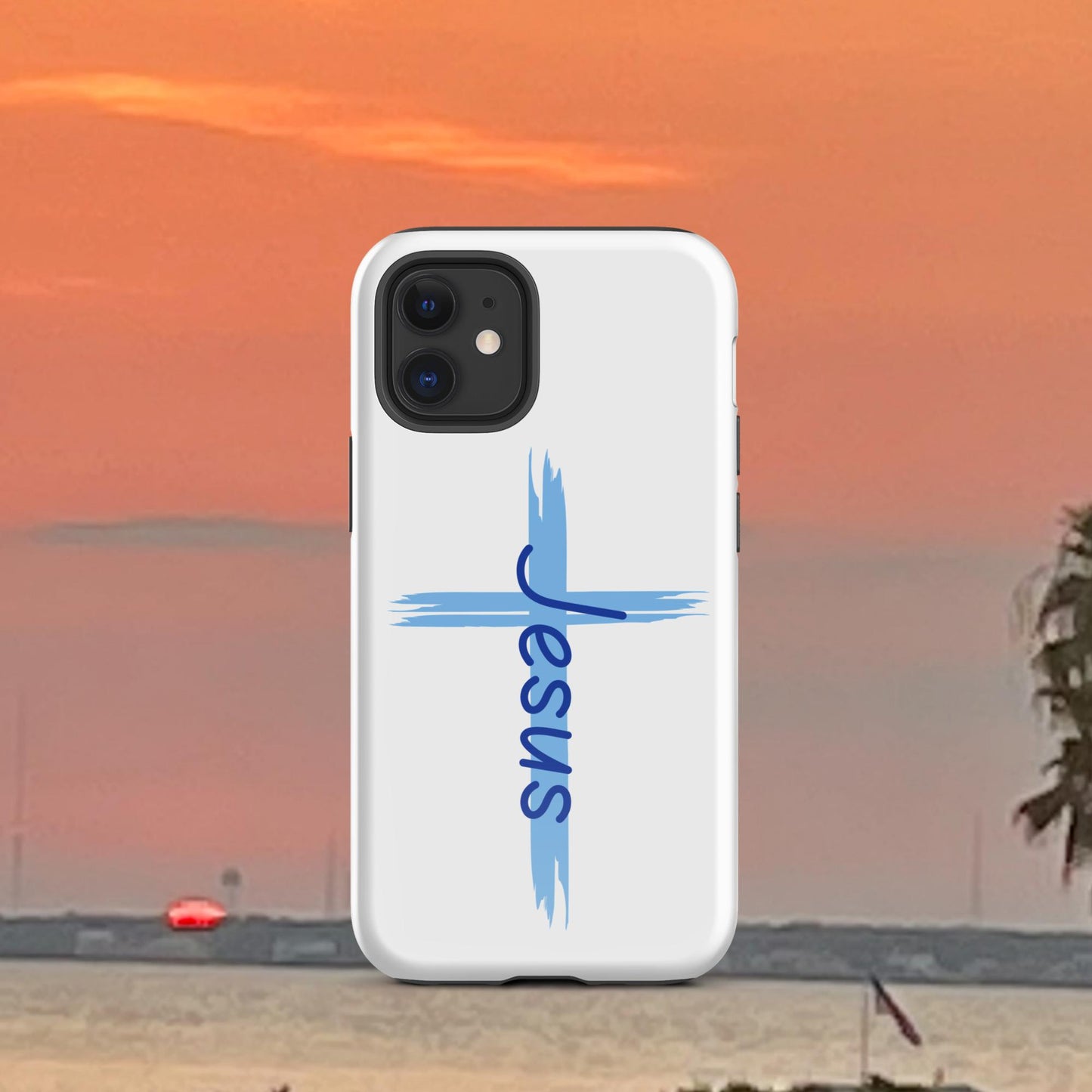 An Angel Feathers Original design - "JESUS" Tough Case for iPhone®