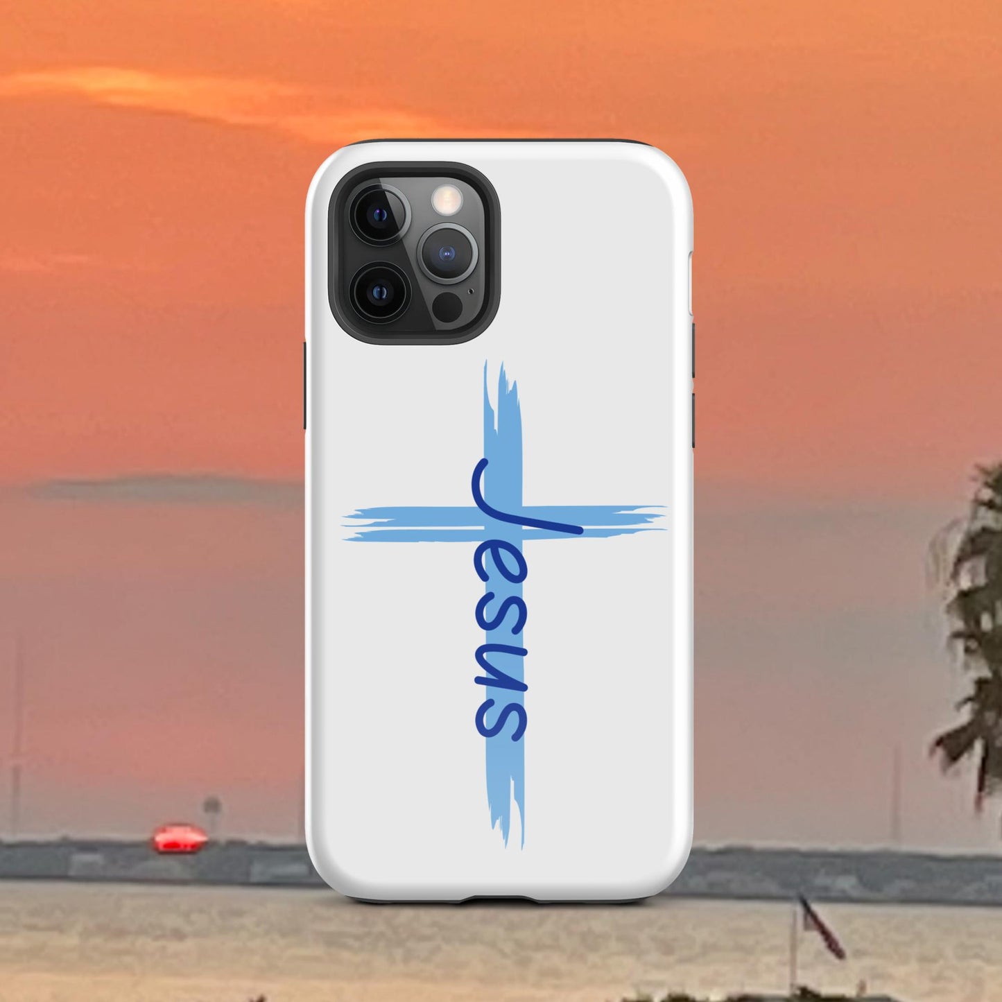 An Angel Feathers Original design - "JESUS" Tough Case for iPhone®