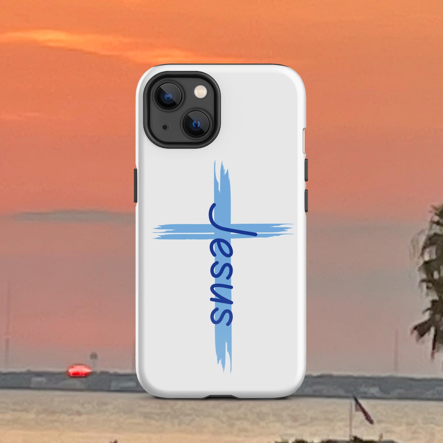 An Angel Feathers Original design - "JESUS" Tough Case for iPhone®