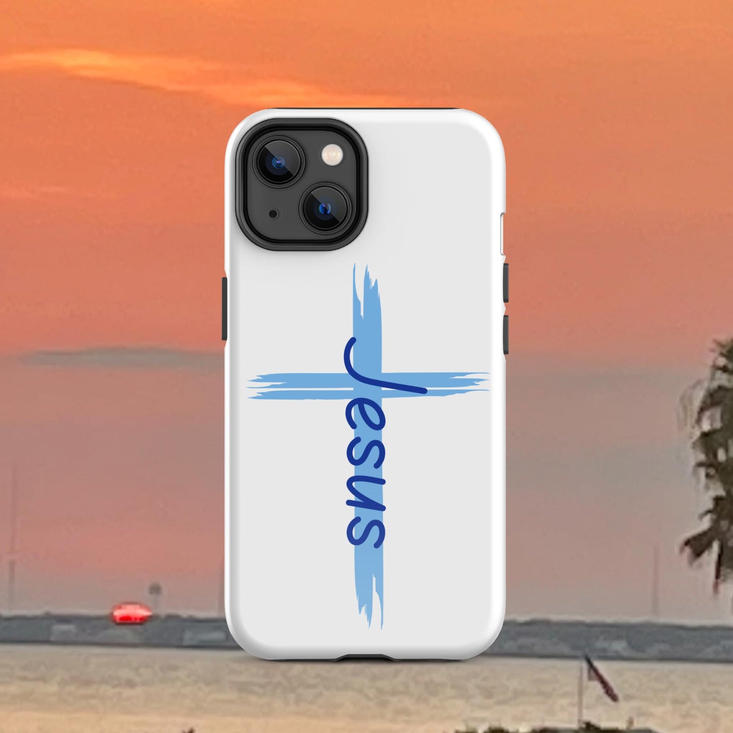 An Angel Feathers Original design - "JESUS" Tough Case for iPhone®