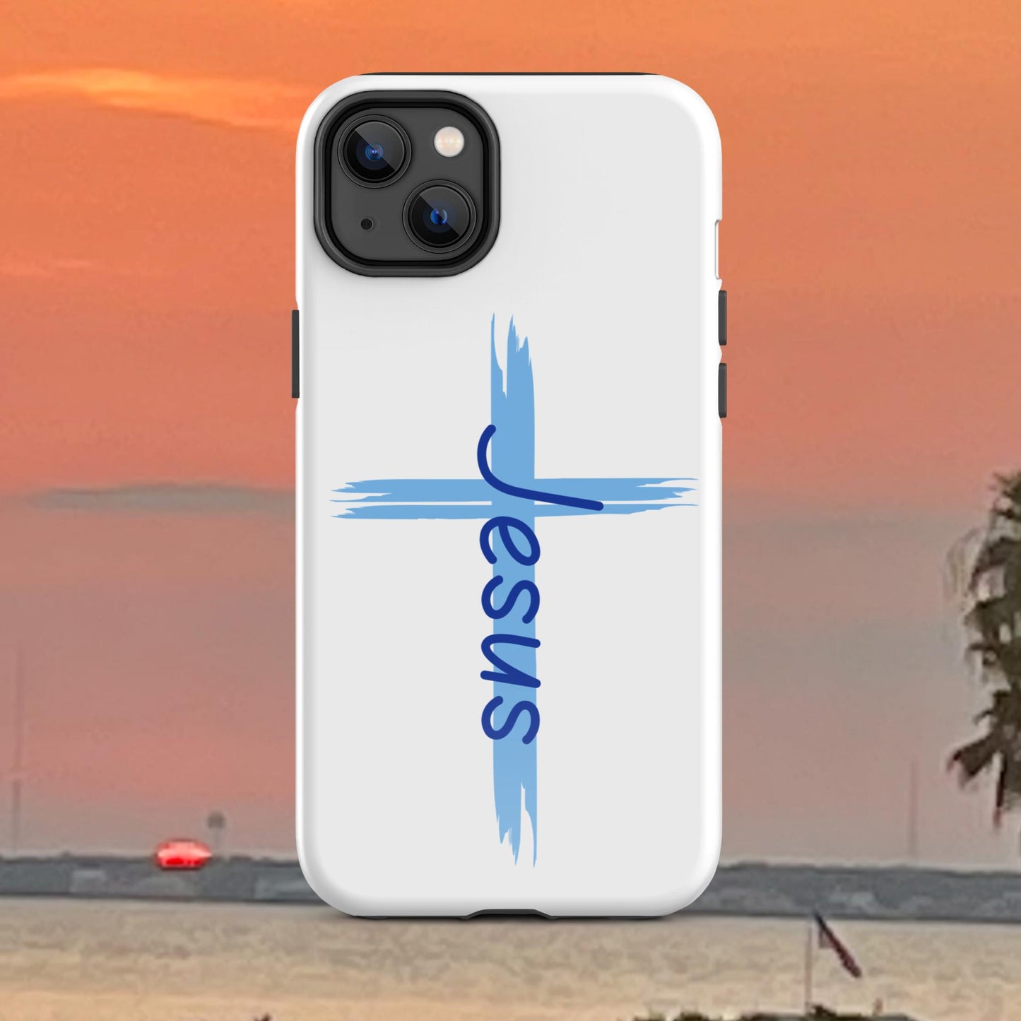 An Angel Feathers Original design - "JESUS" Tough Case for iPhone®