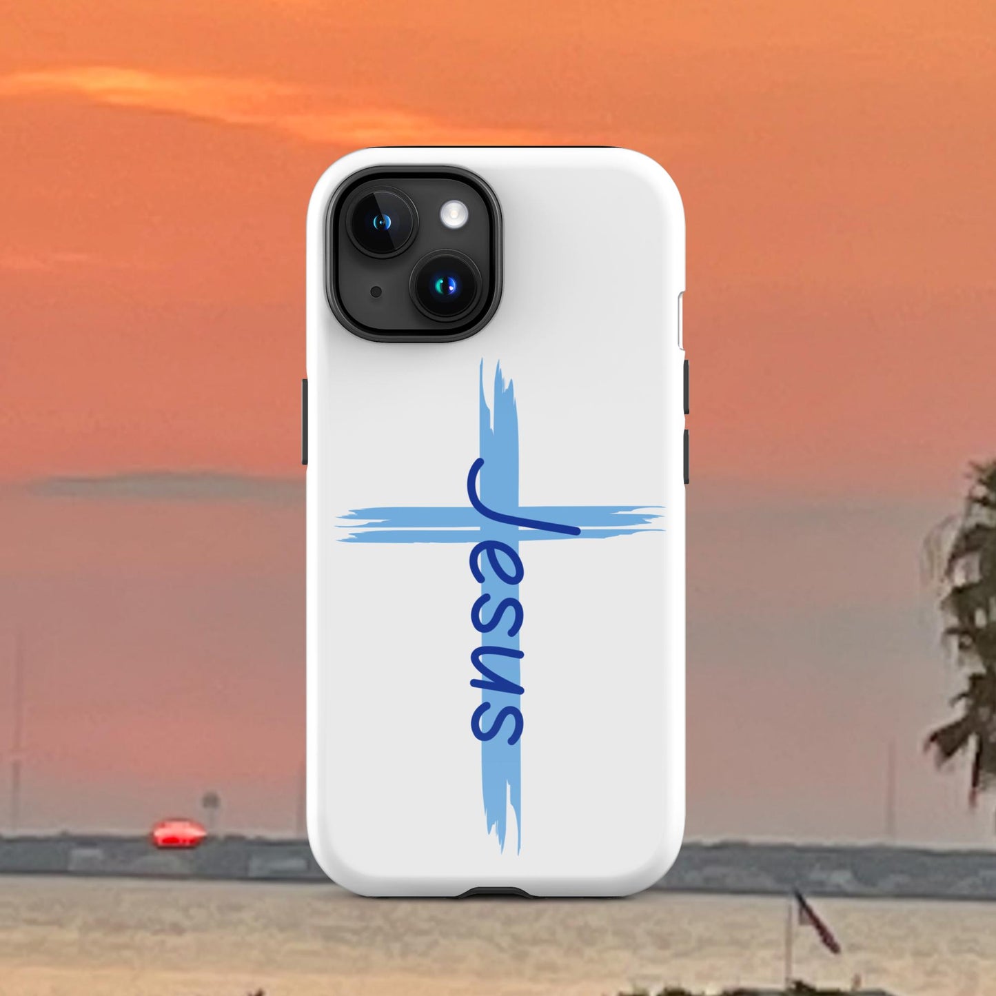 An Angel Feathers Original design - "JESUS" Tough Case for iPhone®