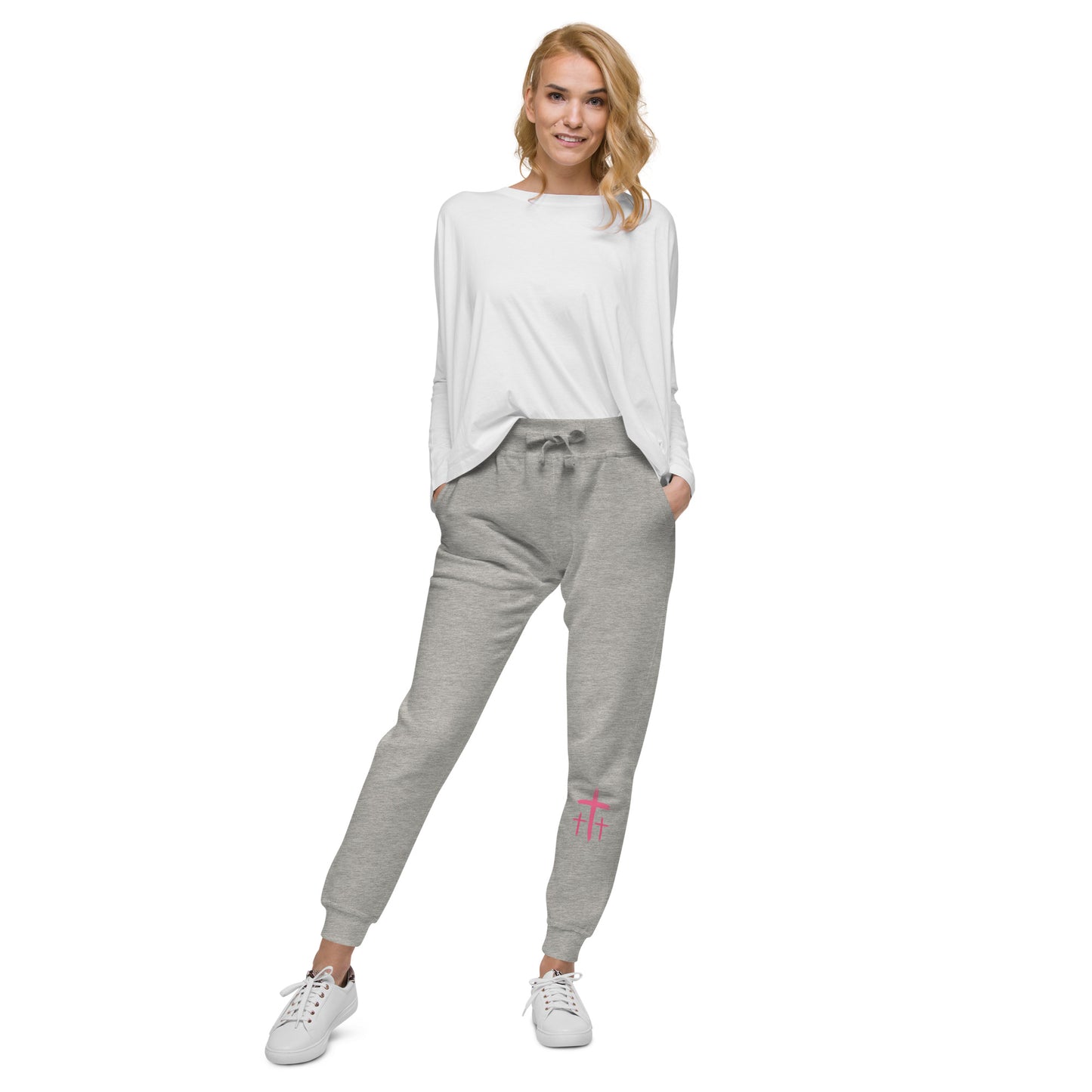 An Angel Feathers Original - Three Crosses - Unisex fleece sweatpants