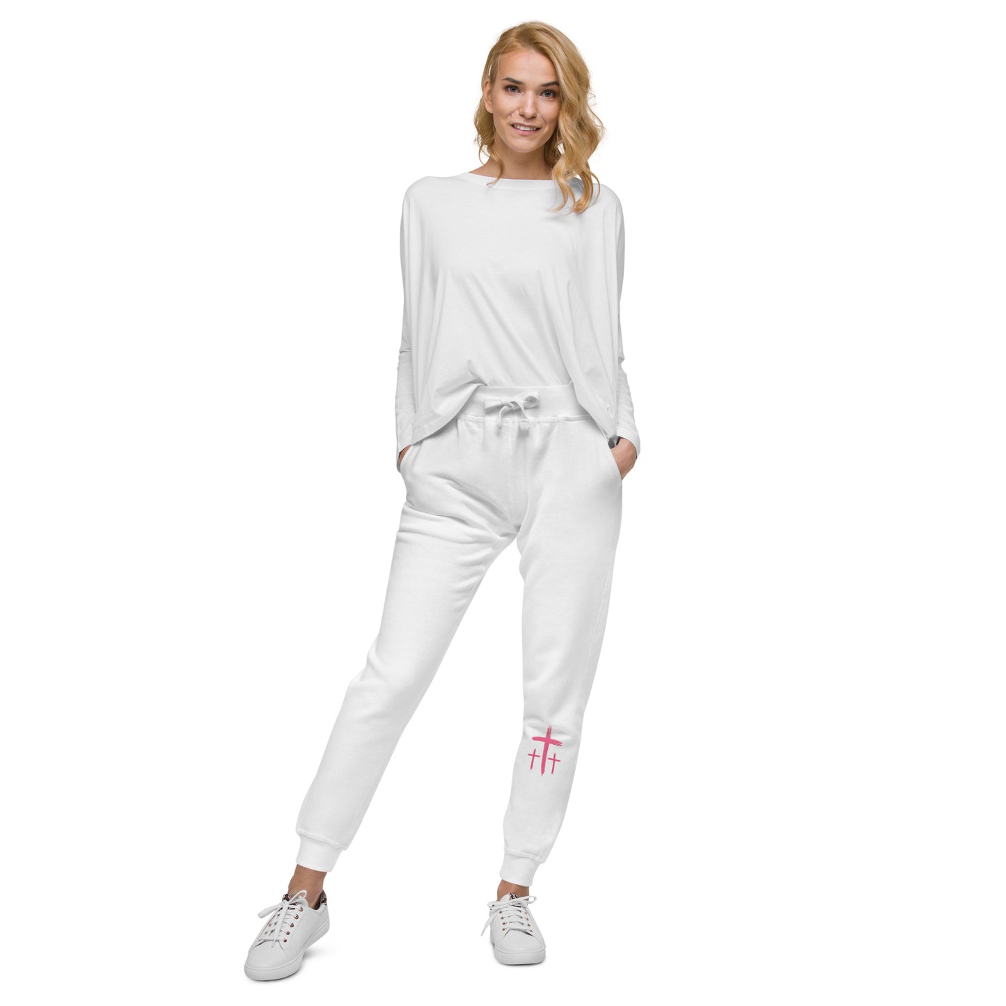 An Angel Feathers Original - Three Crosses - Unisex fleece sweatpants